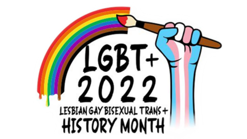 LGBTQ+ History Month 2022 logo